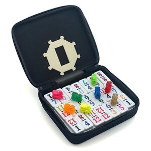 Dominoes Double 12 Color Number Mexican Train Game Set With Travel Bag NEW